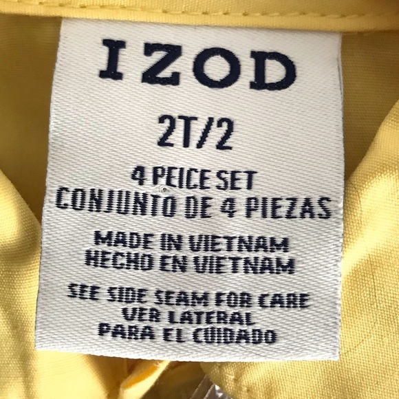 NWT IZOD Toddler 4 Piece Striped Seersucker Suit - Picture 8 of 15